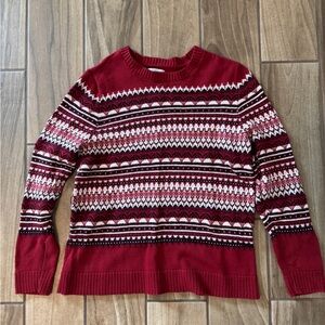 croft & barrow Red and White Sweater